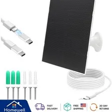 High-Efficiency 4W Solar Charger for Outdoor Cameras -  Waterproof Design