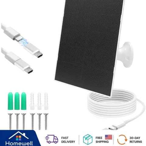 High-Efficiency 4W Solar Charger for Outdoor Cameras -  Waterproof Design