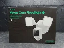 Wyze Wired Outdoor Floodlight v2 Home Security Camera Night Vision, Motion LEDs