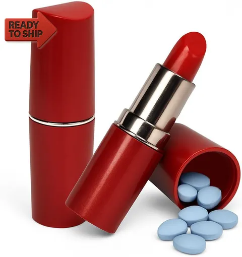 Fake Lipstick Diversion Safe - Secret Stash Compartment | Hide Pills, Money, Je