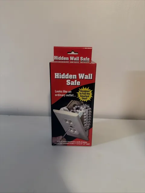 Hidden Wall Safe Security Electrical Outlet with Keys Secret Hide Valuables NEW