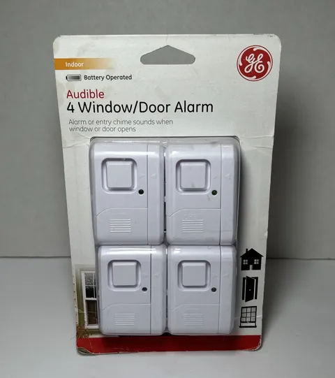 NEW! 4 Pack GE Personal Security Window Door Alarm Model 45174 Home Security NEW