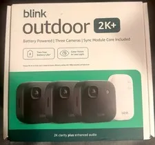 Blink Outdoor 2K+ (3 Cameras)  (Sync Module Core Included)