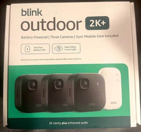 Blink Outdoor 2K+ (3 Cameras)  (Sync Module Core Included)