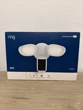 Ring Floodlight Cam Pro Wired 2nd Gen Retinal 4K - White , New