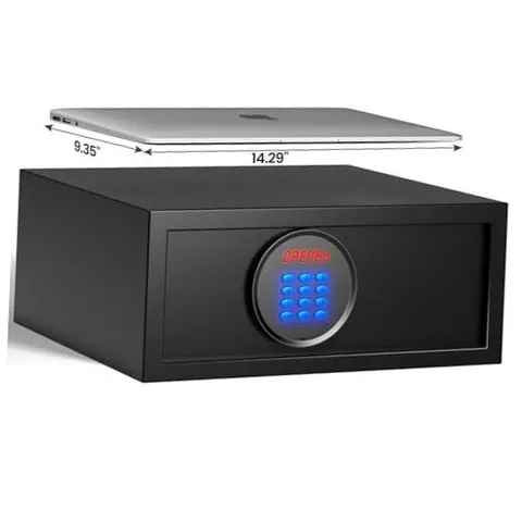 19.4 lb Hotel Safe Box with 14.57"D x 16.93"W x 7.09"H - 19.4 lb