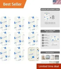 8PCS Heavy Duty Double-Sided Adhesive Strips for Ring Sensors - Easy Install
