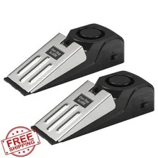 HOSOM 2 Pack Door Stop Alarm - 120dB Loud Siren Security Device