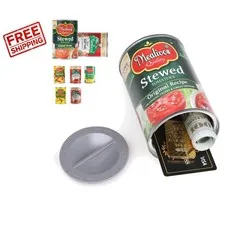 Stylish Aluminum Fake Can Safe for Storing Keys, Cash, & Jewelry - Portable