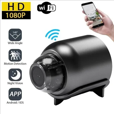 Mini Camara Oculta Espia De Seguridad WiFi 1080P Inalambrica Con Audio y Video