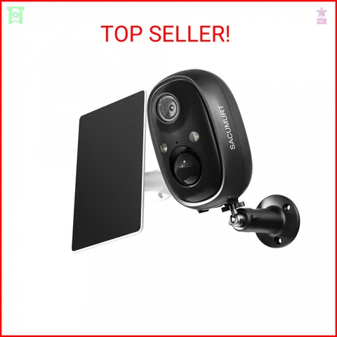 WiFi Security Cameras Wireless Outdoor, Solar Camera, SD/Cloud Storage