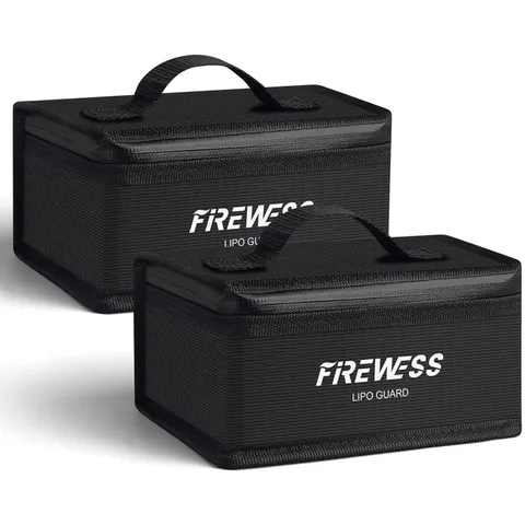 2 Pack Lipo Safe Bag Fireproof Lithium Battery Charging Storage Bag Explosion
