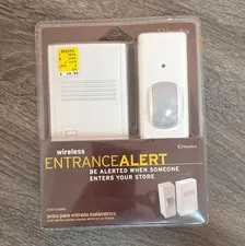 IQ America Wireless Indoor Entrance Alert Motion Sensor Kit CE6880 White 46m