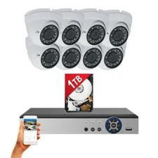 Evertech 8 Channel Complete Security Surveillance Camera System 1080p 1TB HDD