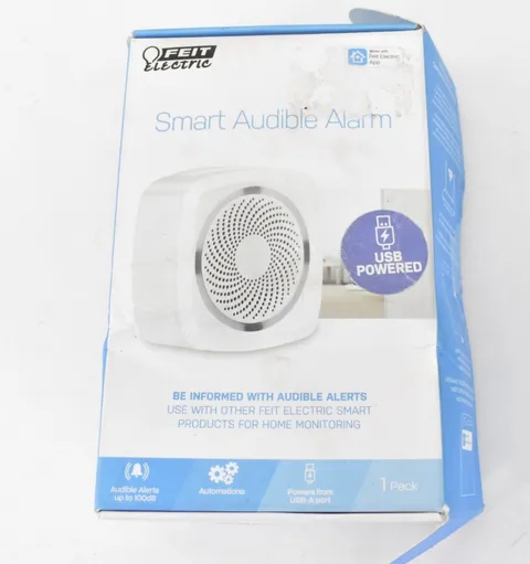 Feit Electric Smart Audible Alarm USB Powered Indoor Wi-Fi Home Security