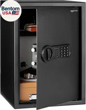 Steel Home Security Safe Box with Electronic Keypad Lock for Documents, Jewelry,