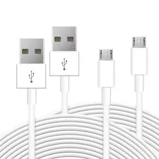 2 Pack 16.4ft 5M Micro USB Cable, Charging and Data Transfer, Micro USB Power...