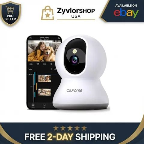 blurams 2K Security Camera with Smart Motion Tracking & Night Vision