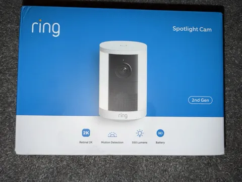Ring Spotlight Cam 2nd Gen Battery 2K Security Camera White NEW SEALED