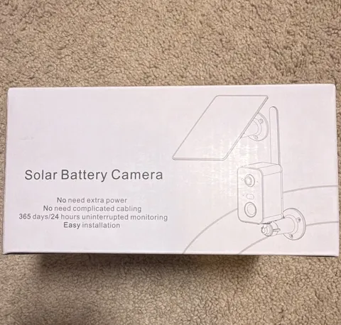 Solar Battery Wi-Fi IP Surveillance Camera 4W PIR Motion Cloud/SD Full Color
