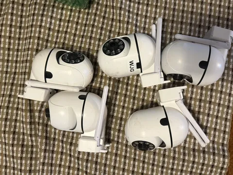 Lot of 5 TERUHAL Wireless WiFi PTZ Security Cameras Outdoor Untested No Cords