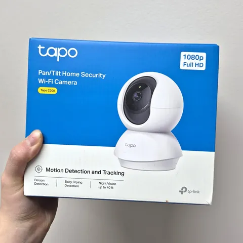 Tapo C200 Pan/Tilt Indoor Wi‑Fi 1080p Camera Night Vision 2‑Way Audio