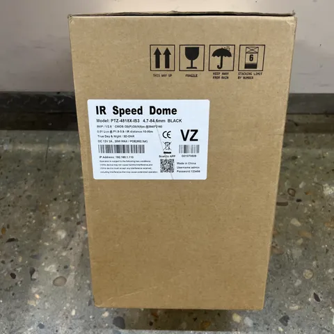 Ir Speed Dome Camera Model Is Ptz-4818x-is3 Brand New