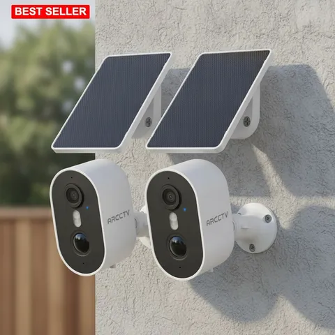 Security Camera Wireless 4MP HD Night Vision Waterproof PIR Motion Detection