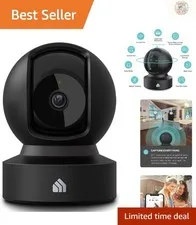 Kasa 1080p Security Camera - Motion Detection, Audio & Cloud Storage Options