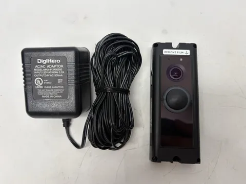 Ring Video Doorbell Pro 1080p HD Wired - Black with 24V Plug-In Power Adapter