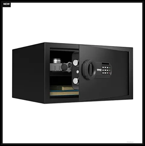 Cabinet Safe 1.0 CuFt Digital Keypad Lock Steel Body Dual Key Override Mounting