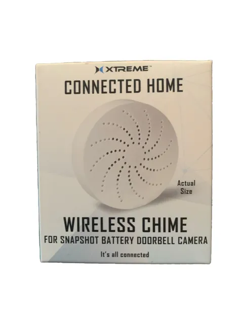 Xtreme Connected Home Smart Wireless Chime For Snapshot Battery Doorbell Camera