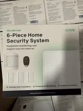 Cove Secure Hub Wireless Home Security System Kit w/ Keypad Sensors Alarm