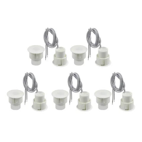 Recessed Door Contacts NC Security Alarm Window Sensors With Magnetic Reed Switc