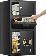 Large 6.0 Cu Ft Drop Safe Box with Digital Keypad for Business & Home Security