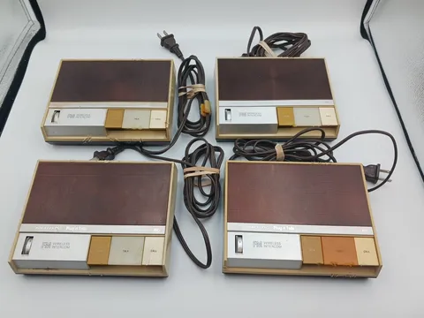 Lot of 4 VTG Realistic Plug n Talk FM Wireless Intercom Model 43-212A PARTS ONLY