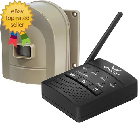 1/2 Mile Hosmart Driveway Alarm Wireless Motion Sensor System Driveway Sensor Al