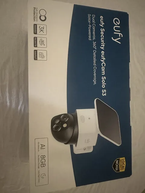eufy SoloCam S340 Outdoor Solar Security Camera 3K Dual-Camera
