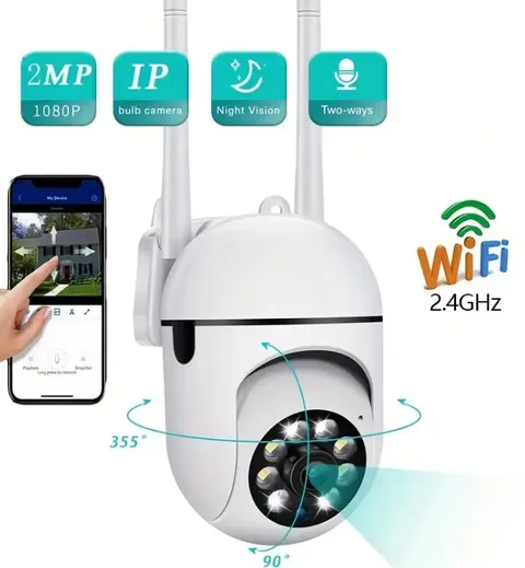 Mini Wi-Fi 1080P PTZ 3MP Indoor Outdoor Night Vision Audio IP Camera 2 