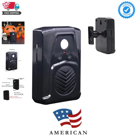 PIR Motion Sensor Activated Sound Player Speaker with USB Cable, Download You...