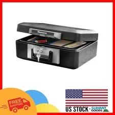 Compact Fireproof Safe Box with Carrying Handle - Secure Your Valuables Now