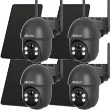 ANRAN Solar Battery Powered Wireless Security Camera System Wifi IP Outdoor Home