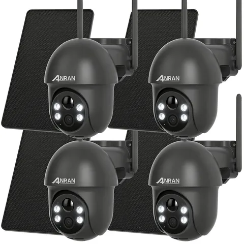 ANRAN Solar Battery Powered Wireless Security Camera System Wifi IP Outdoor Home