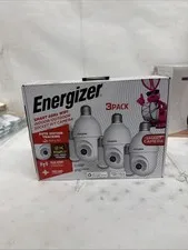 Energizer Smart 5GHz Wifi Indoor/Outdoor Pan and Tilt Socket Camera, 3 pk, White