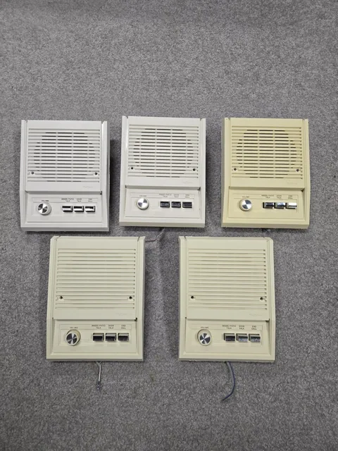 Set of (5) NuTone IS-400 Series Intercom Room Station - Vintage Speaker Units