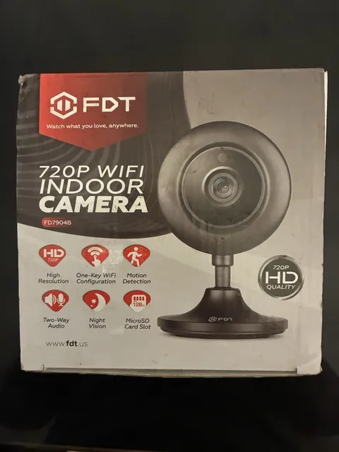 720P WiFi Indoor Security Camera 720p HD Resolution Motion Detection
