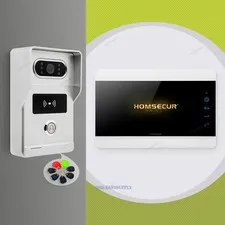HOMSECUR Video Door Phone Intercom Doorbell Night Vision RFID Keyfobs Card Acces