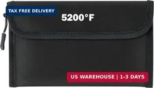 Fireproof Waterproof Document Bag - 5200°F Water Resistant Fire Proof Money Bag,