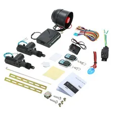 Shkalacar Car Alarm System 2 Door Remote Central Locking Kit Shock Sensor