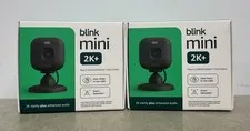 Blink Mini 2K+ Smart Security Camera 2 Pack Black Indoor Outdoor